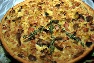 Tarte Folhada de Atum, Cogumelos e Nata Levíssima